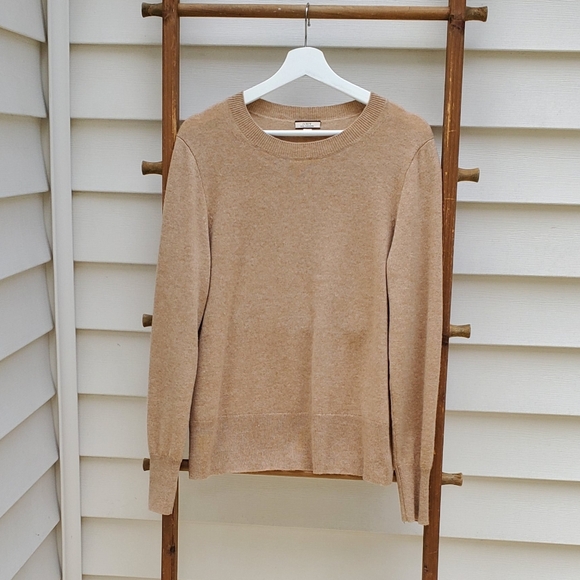 J. Crew Classic Fit Crewneck Cashmere Sweater - Picture 2 of 5